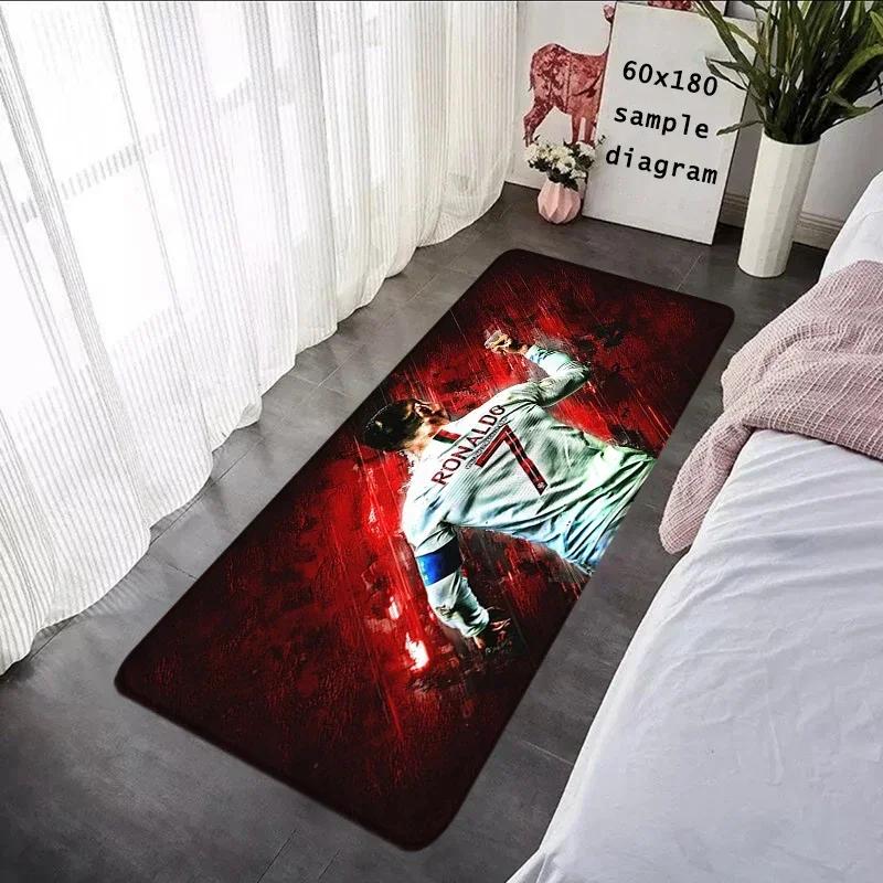 Foot Carpets CR7 Living Room Rug Cristiano Ronaldo Entrance Doormat Bathroom Rug Floor Mat Carpet Anti Slip Home Kitchen Hallway