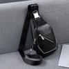 SCHWARZETIENNE Men's Genuine Leather Chest Bag