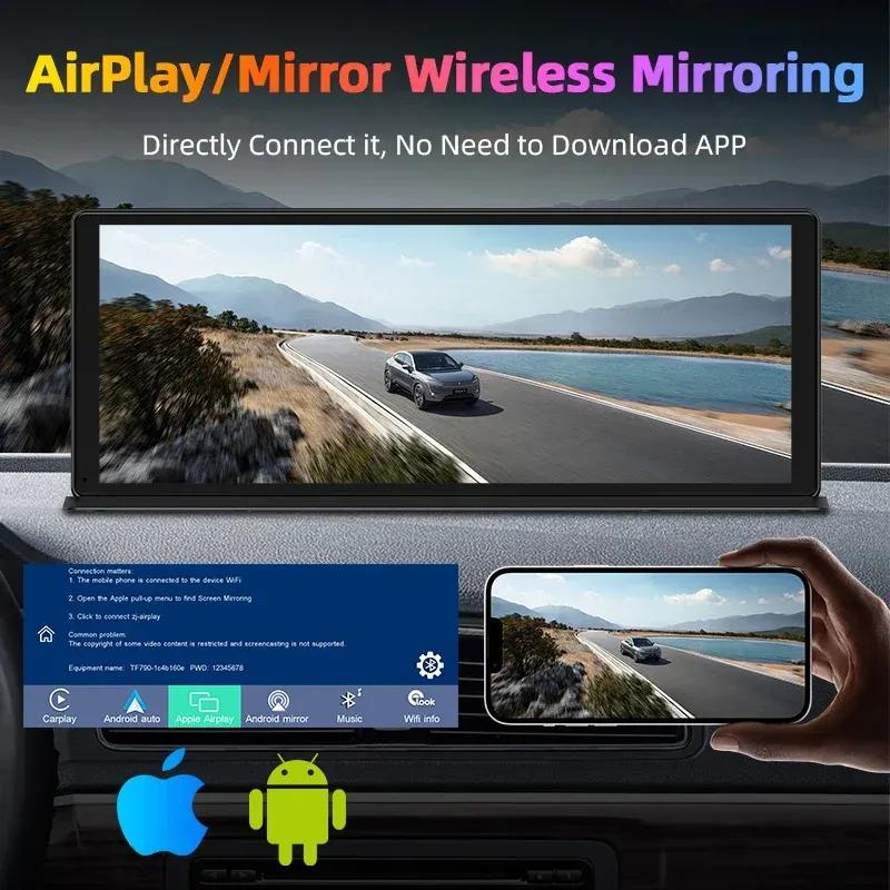 10.26" 4K Carplay Car Smart Screen multimedia Video player Wireless Carplay Android Auto Car Radio Monitors for Apple Android