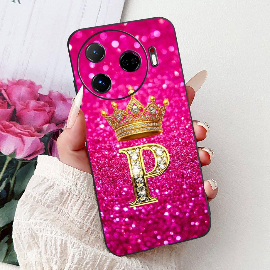 Phone Case For Tecno Camon 30 4G 5G 30S Pro 30pro 30 Premier Cover Soft Silicone Funda Matte TPU Capa Initial Letters Pattern
