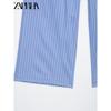 Zaprha 2025 New Arrival Fashion Loose Feeling Stripes Plaid Mid Waist Casual Pajamas Style Pants Female 6929414