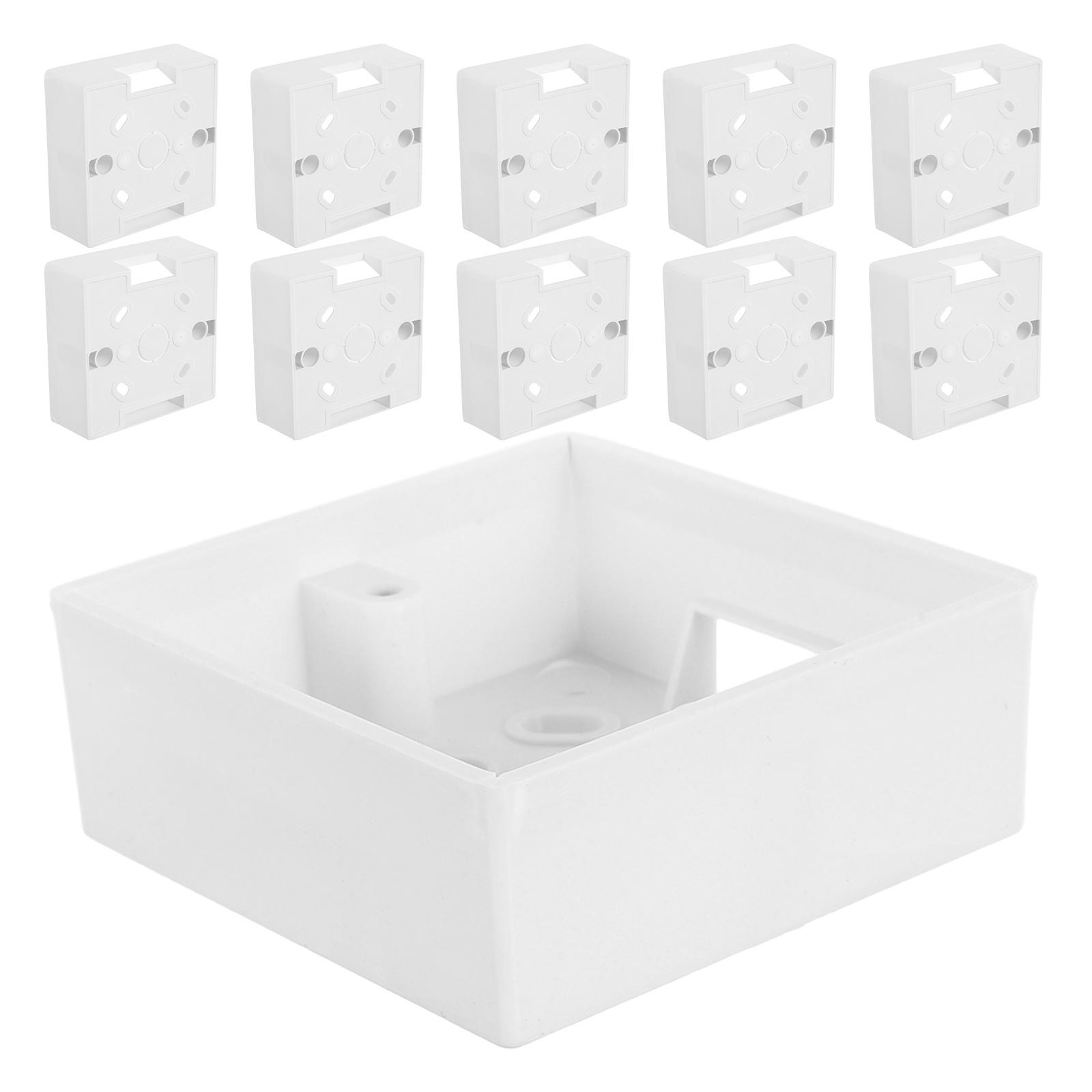 

12Pcs Single Gang Wall Switch Dustproof Recessed Flush Mount Junction Box Fire Resistant Electrical Socket Cover other