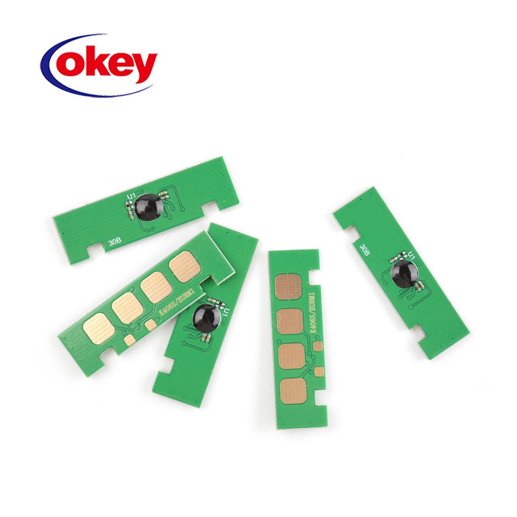 4pcs CLT-K406S CLT-406S 406 406s Toner Cartridge Chip for Samsung CLP 360 365 C410W C460W C460FW CLX 3300 CLX-3305fw Reset Chip