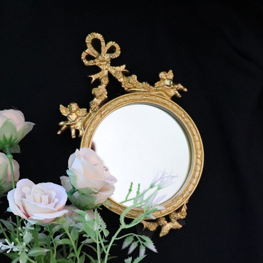 

Decorative Hanging Mirror Vanity Dressing Decor Elegant Round with for