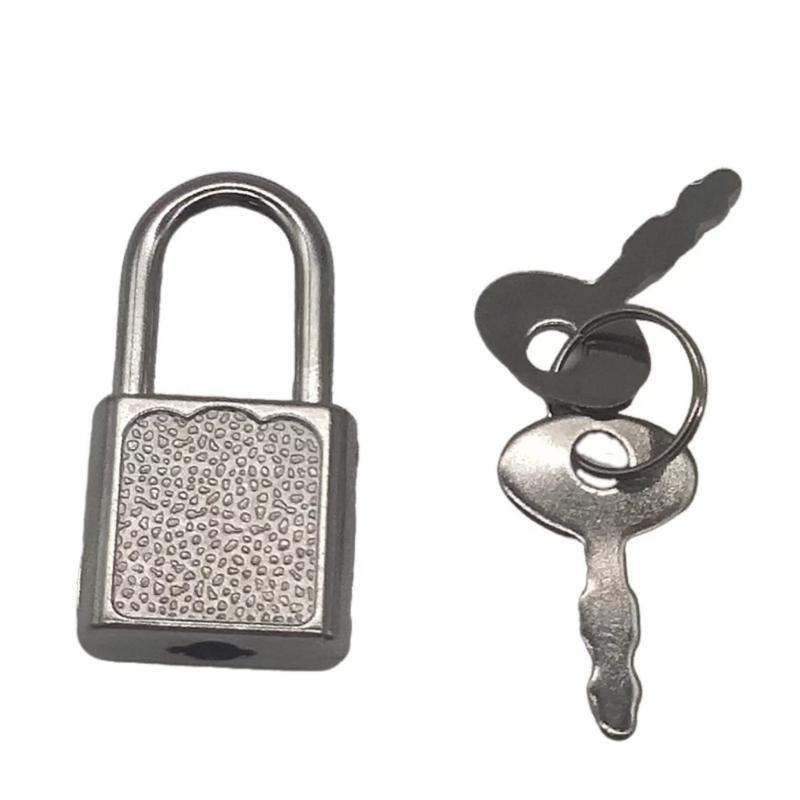 Mini Cadeado de Metal Com Chaves Correspondentes Várias Cores Perfeito Para Caixas de Joias Diários Bagagem E Bolsas Pequenas