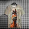 Animal T-shirt for Men 3D Printed T-shirt Casual Short Sleeved T-shirt Men's Clothing Top Shirt