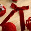 38PCS Luxury Plush Christmas Ball Set Xmas Ball Tree Top Star Bow Flower Combination Santa Tree Decor Set Christmas Home Decor