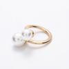 Faux Pearl Neckerchief Ring, Women Metal Scarf Holder, Elegant Silk Scarf Ring Clip, Fashion Clothes Ring Wrap Holder for Shirts T-Shirts Shawl