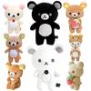 Cartoon Black and White Rilakkuma Plush Doll Classic Strawberry Rilakkuma Toys Kawaii  Super Soft Teddy Bear Plushies Doll Gift