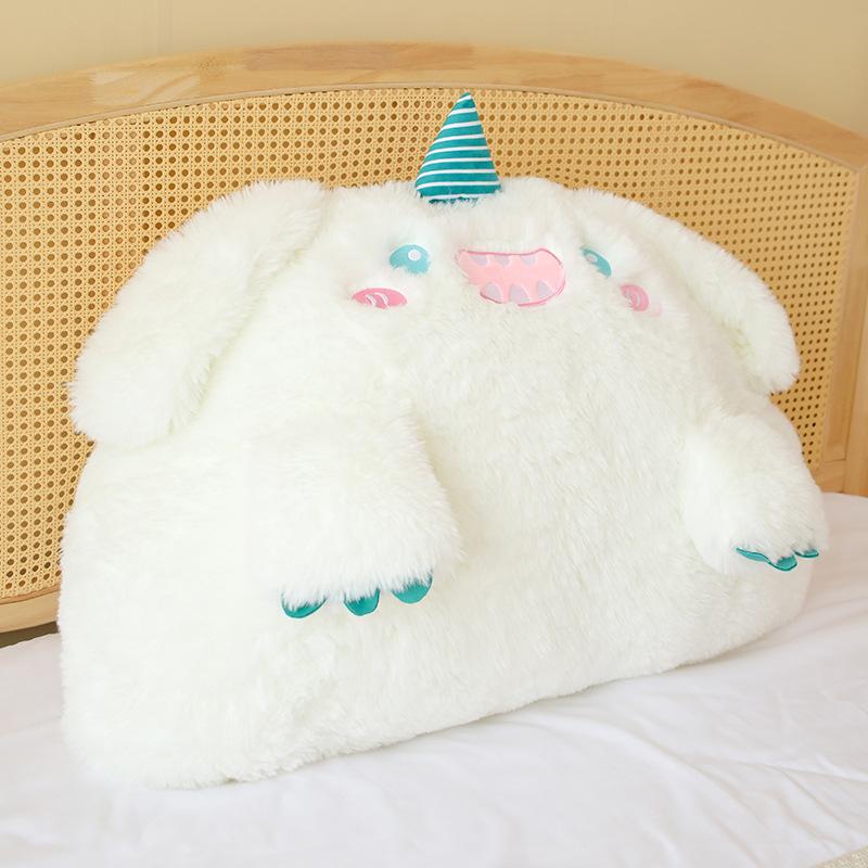 

Little Monster Ins Bedside Cushion Soft Bag Cute Children S Bed Double Large Backrest Tatami Triangle Bed 90cm*55cm（2.1kg） белый