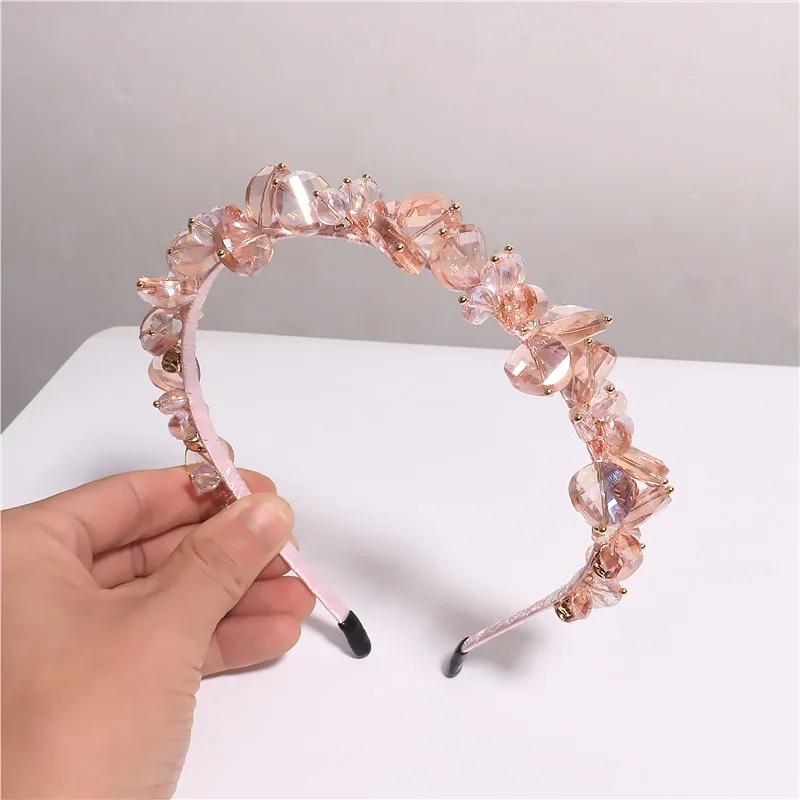 Korean Dongdaemun Luxury Crystal Hairpin French Style Elegant Headband For Women Perfect For Banquets Formal Occasions
