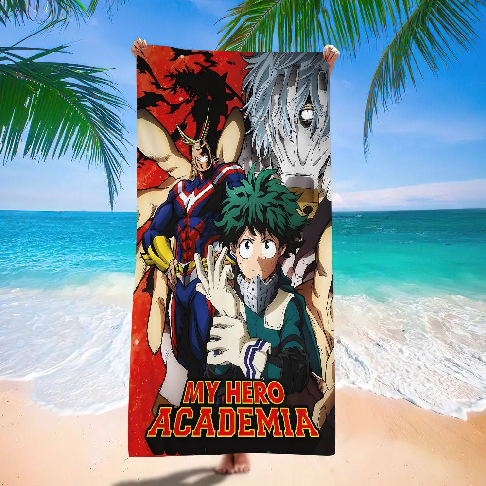 M-My H-Hero A-Academia 8 Microfiber Blanket Quick Drying Beach Towels Oversized Printing Super Absorbent Pool Towel Blanket
