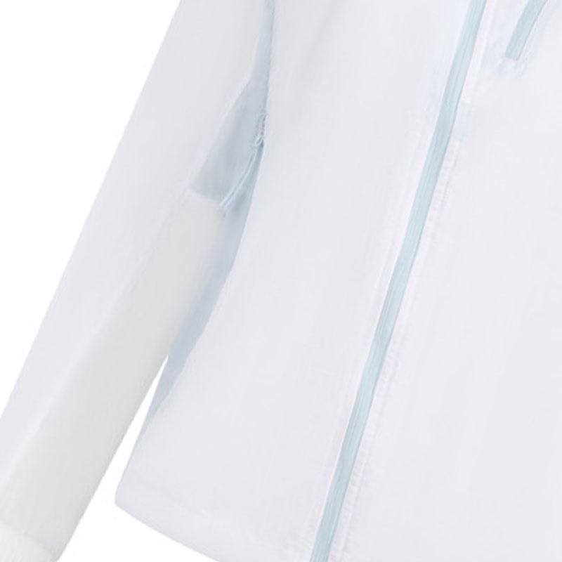 Li-Ning Comfortable Solid Color Casual Long Sleeve Windbreaker Women outerwear White AFDWF96-4