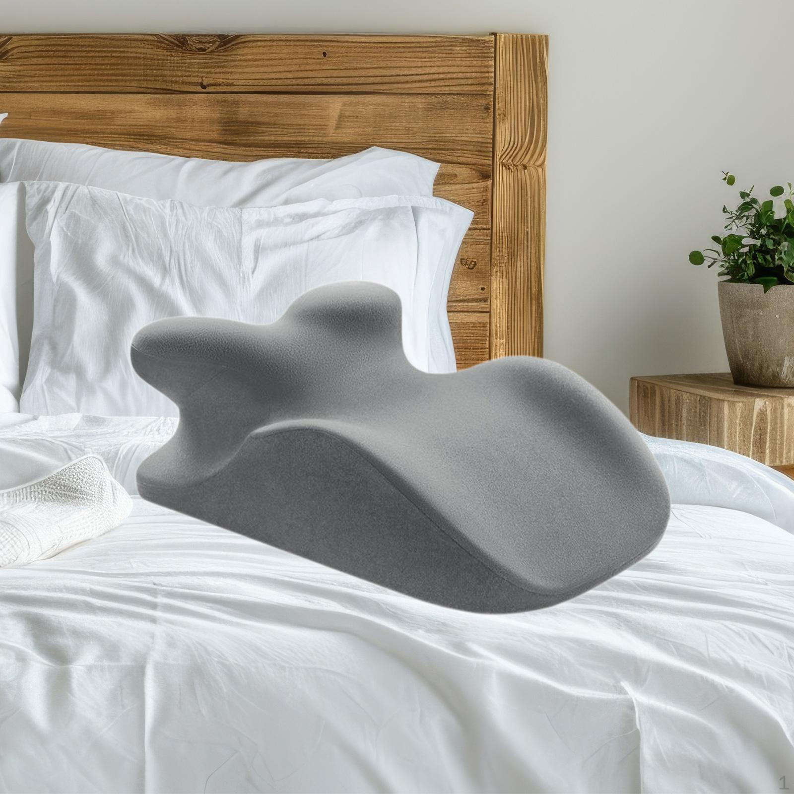 

Подушка лицом вниз с эффектом памяти, съемный чехол, поддержка шеи, лежа на животе серый