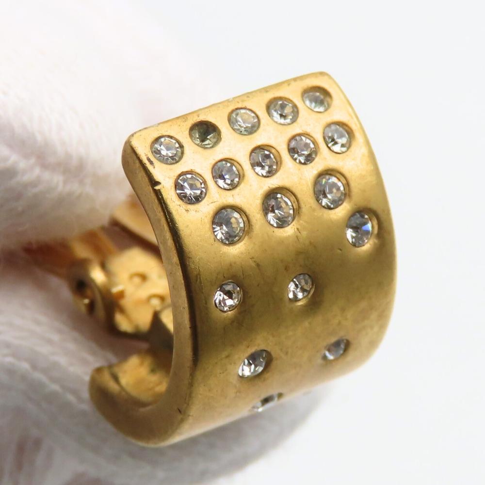 Used SWAROVSKI Earring metal/Rhinestone 7.8g Gold Plating