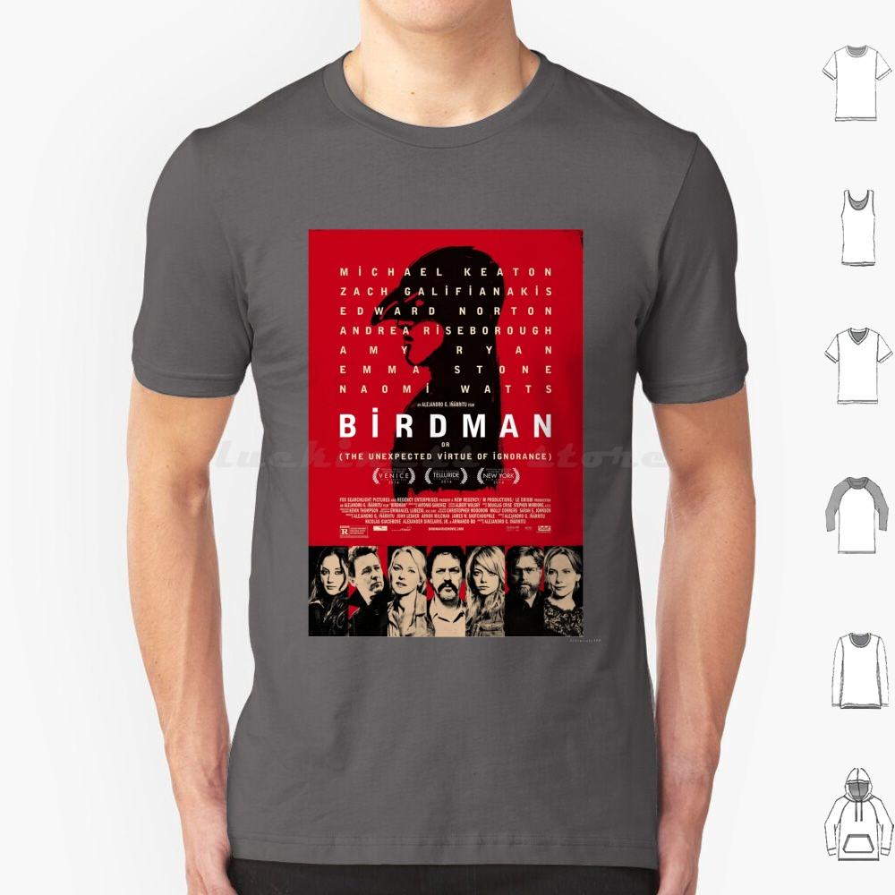 Birdman Or The Unexpected Virtue Of Ignorance Movie Shirt T Shirt Big Size 100 Cotton Movies Birdman Birdman Movie