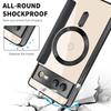For Google Pixel 7a Magnetic Case Card Holder Leather Phone Cover