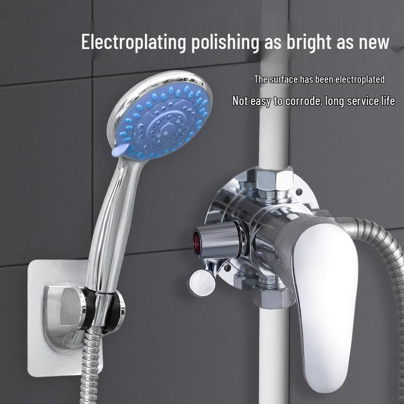 Nástěnná sprchová baterie s horkou/studenou baterií a sprchovou hlavicí