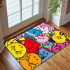 Cartoon Character Smiling Face Pattern Carpet for Living Room Bedroom Bathroom Mat Creative Doormat Sofa Home Decor for Gifts
