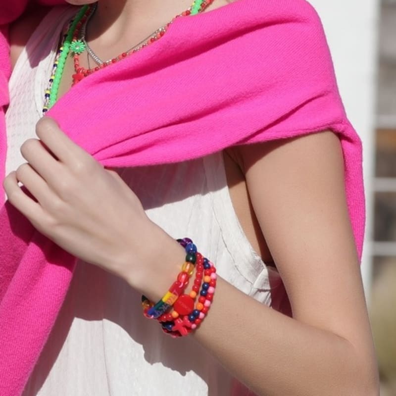 BONBEAU Formica Airplane Colorball Bracelet