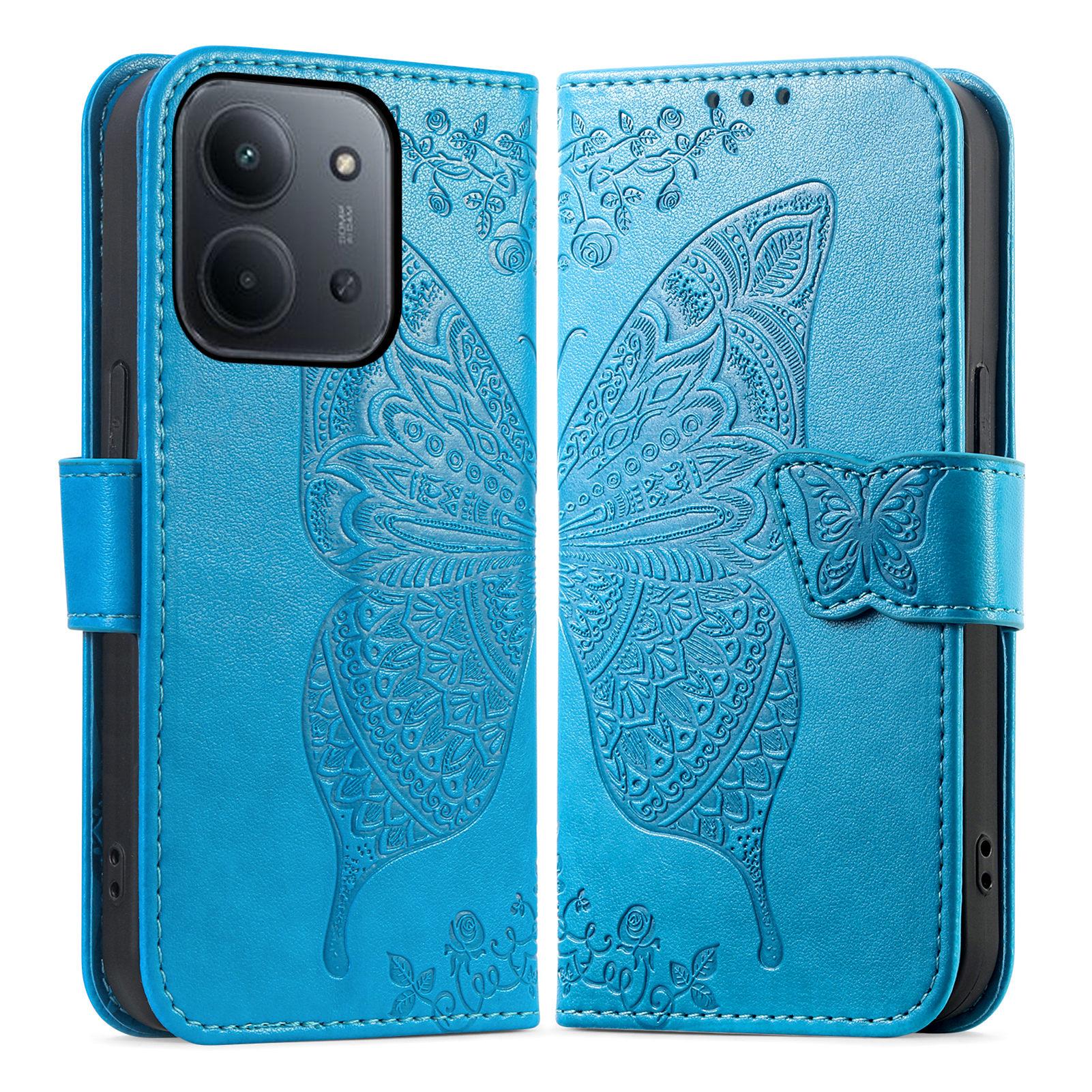 

Phone Case For Xiaomi Poco C85 4G (173mm) / Redmi 15C 4G (EU) (173mm) / 15C 5G (EU) (173mm) with Strap Butterfly Pattern PU Leather Wallet Phone Cover