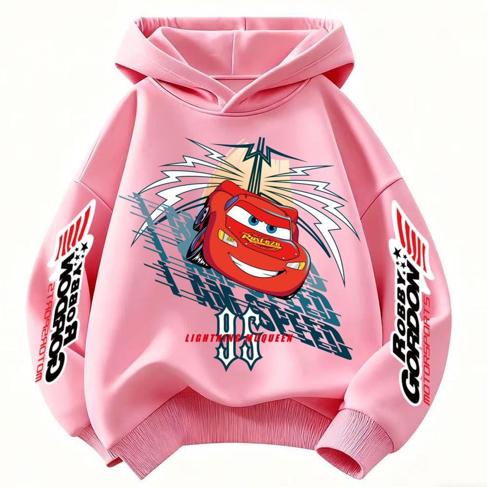

Классическая толстовка с капюшоном Disney с Молнией Маккуином для детей, для мальчиков и девочек, осенне-зимняя, для повседневной носки на улице, теплая, мягкая, спортивная одежда 100