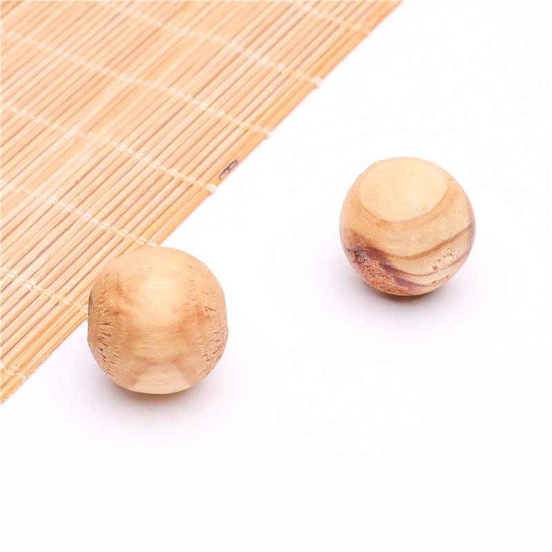 10Pcs wooden block wooden strip wardrobe mothballs wooden beads wooden ball wardrobe deodorant ball