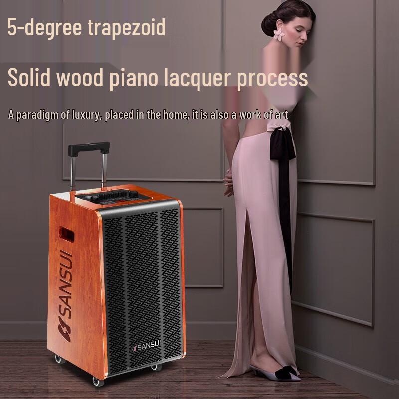 Sansui G12 Portable High-Power Karaoke Trolley Speaker