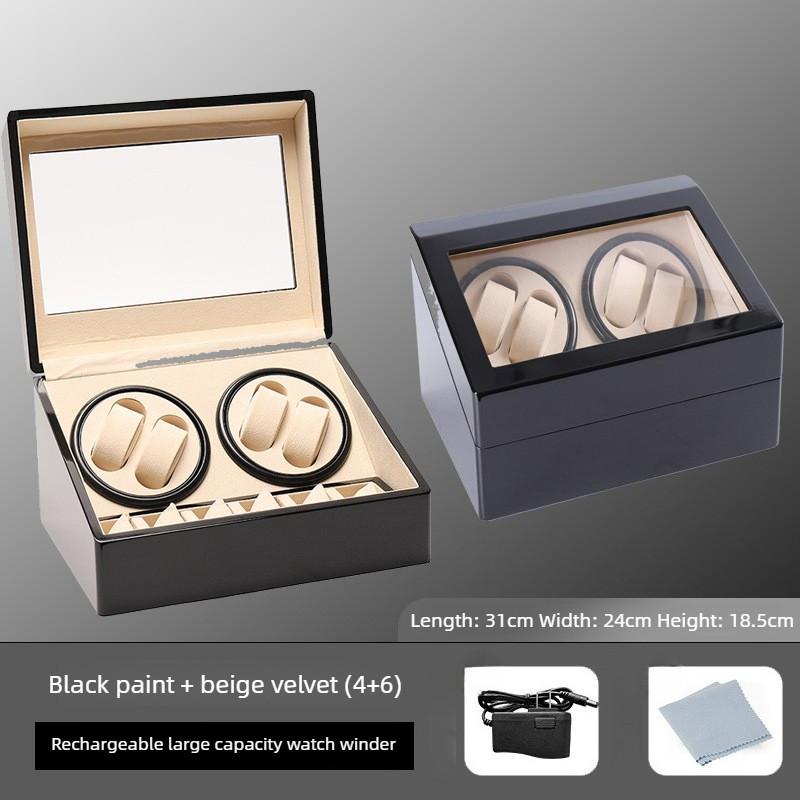 Mechanical Watch Automatic Winding Watch Box High-end Watch Storage Box 4 Position Electric Watch Winder Display Box