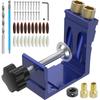 15Degree Pocket Hole Jig Adjustable with Clamp DIY for Cabinet Makers, Furniture