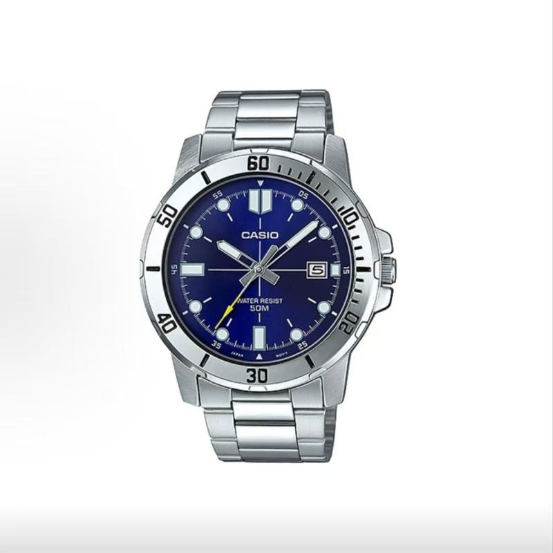CASIO Customized watch modified series fashion trend waterproof 50 meters MTP-VD01D-2EV MTP-VD01D-2EV(Watch5-GaiZhuang-YouShuangDuLan) чёрный