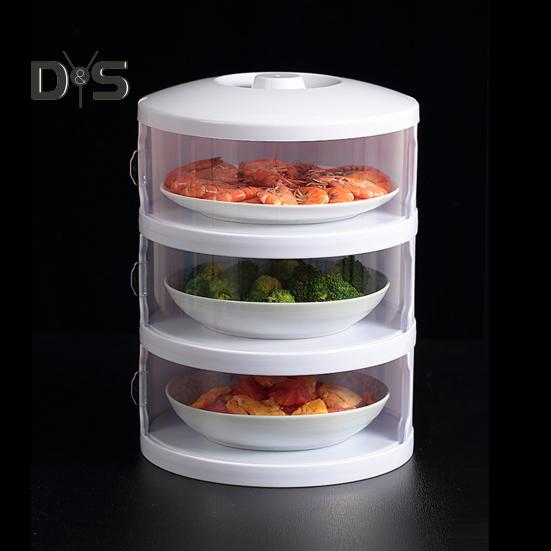 Insulated Dish Cover Anti-fly Dust-proof Multi-layer Storage Heat Preservation Kitchen Food Box Stackable Container for Outdoor Picnic BBQ Dining