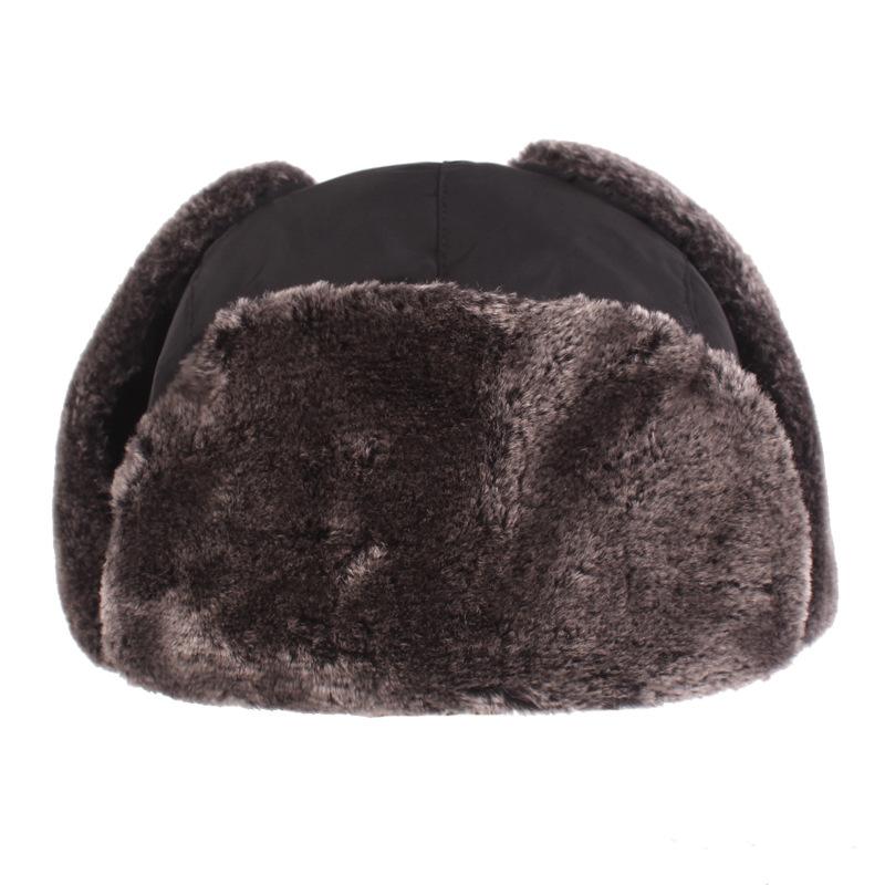 Wind and Snow Cap Men's Lei Feng Cap Winter Hat Thickened Velvet Ear Protection Cap Cycling Windproof Cap Male Hat