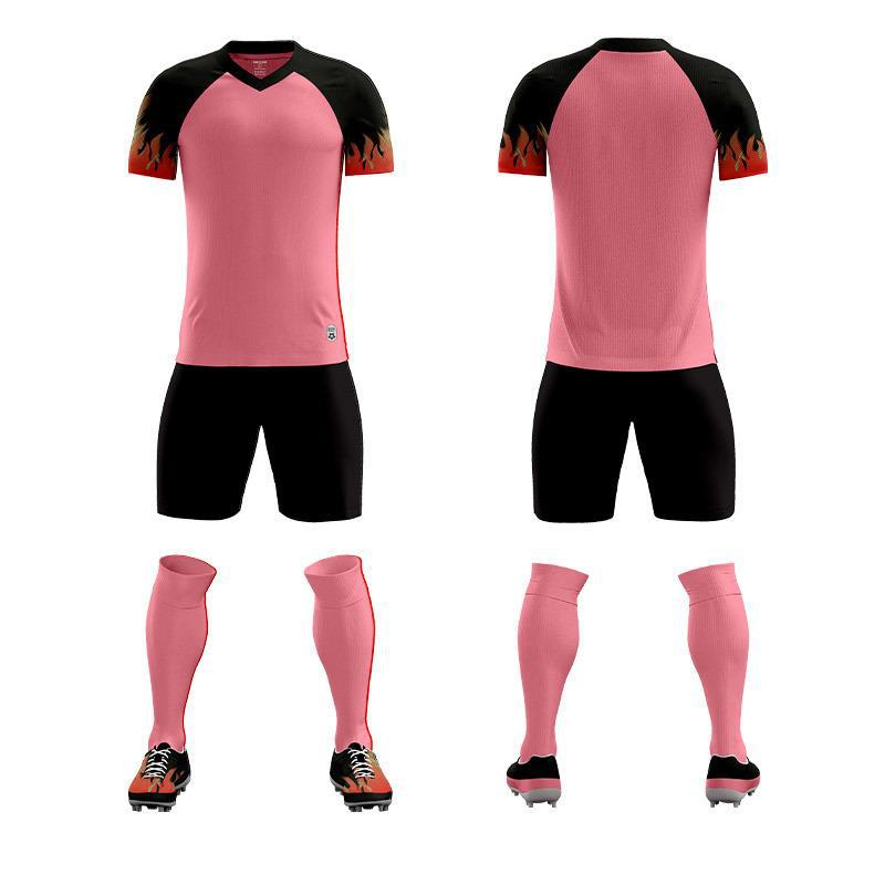 Children'S Football Uniform Set, Male And Female Adult Sports Training Clothing, Short Sleeve Middle Football Uniform