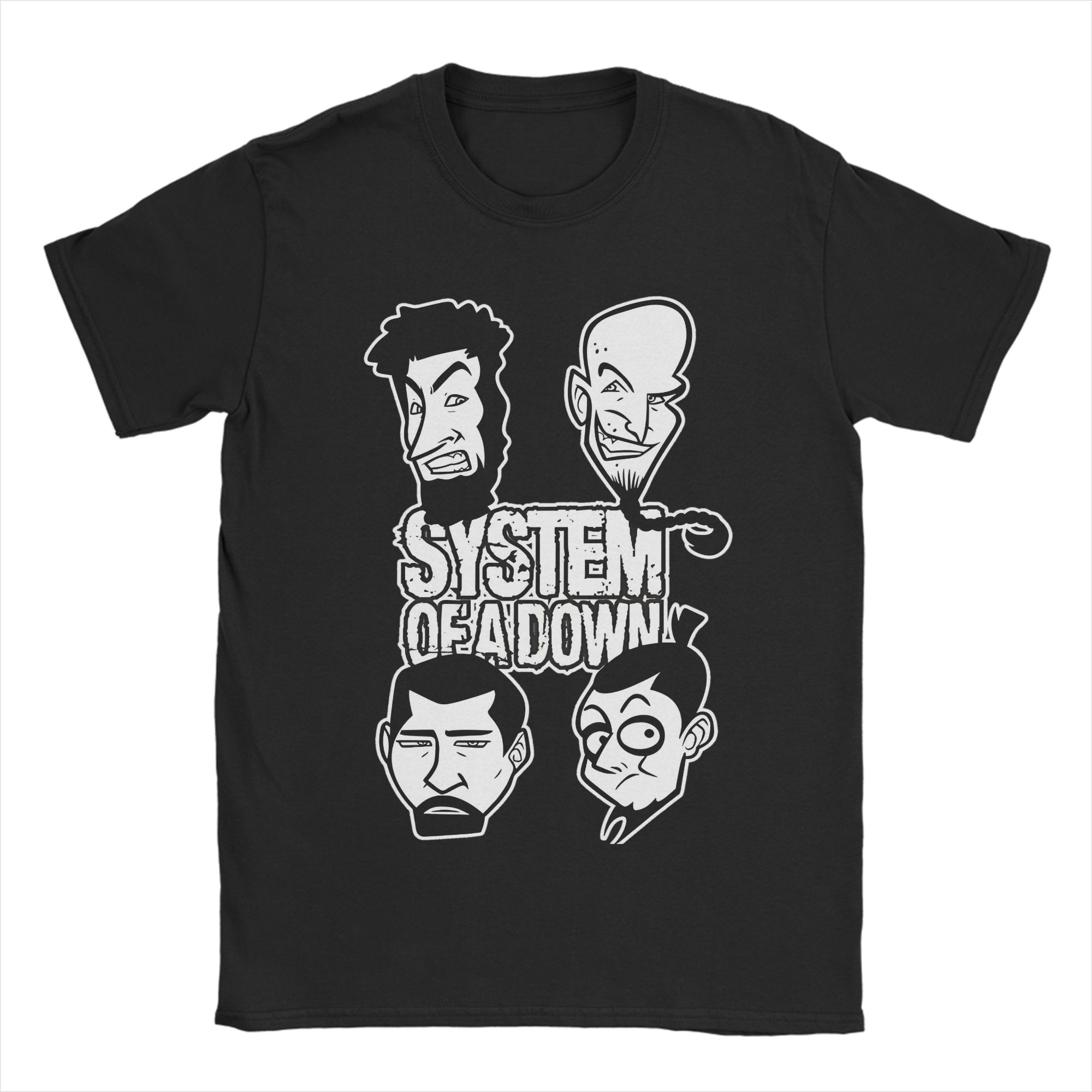 

Винтажные футболки System Of A Down Soad рок-группы, мужские хлопковые с коротким рукавом, с круглым вырезом, летний топ-футболка 4XL