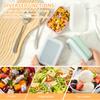 3Pcs Silicone Bento Boxes Lunch Container, Fresh-keeping Leak-Proof Lunch Container with Lids, BPA-Free Food Storage Container