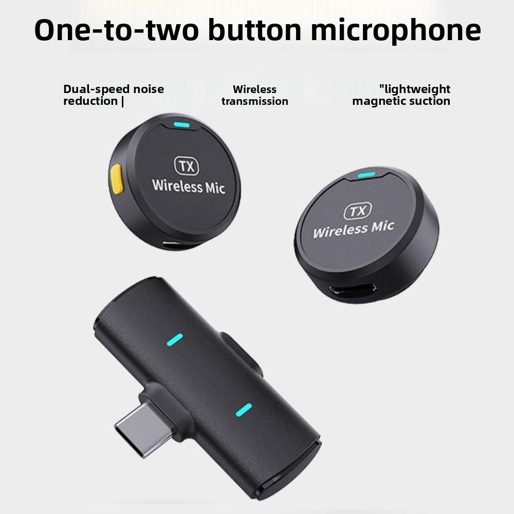 Microphone- Cravate à Attraction Magnétique 2 en 1 Micro-Cravate Sans Fil Classe en Ligne Réunion