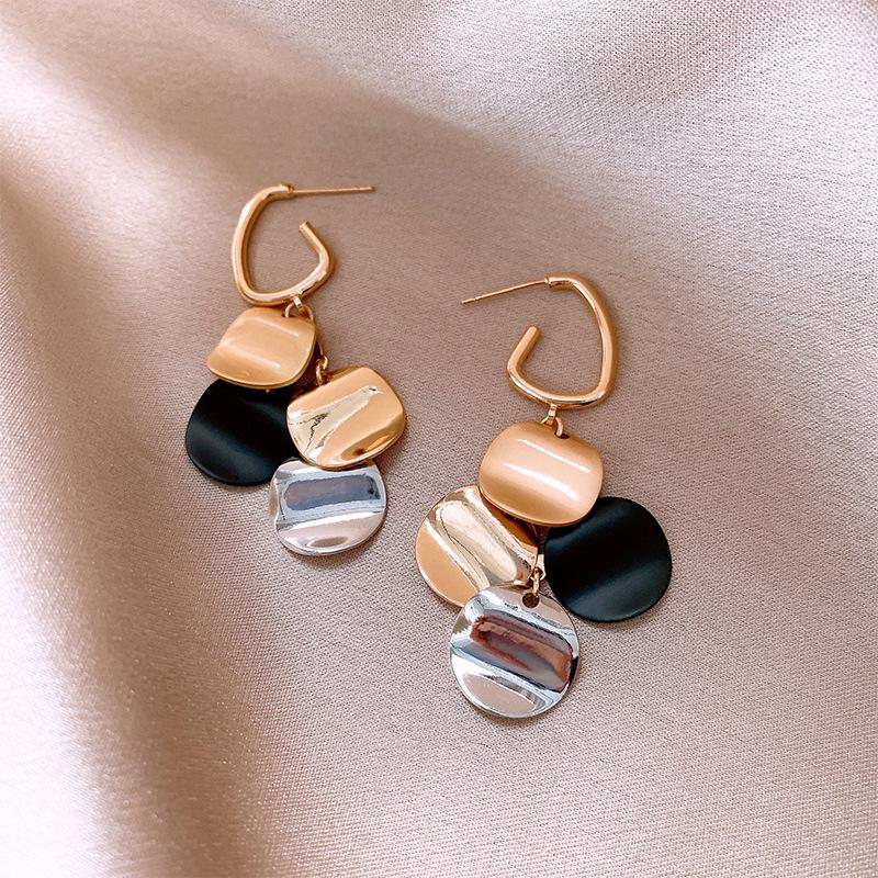 Silver Needle Retro Black Zircon Love Butterfly Earrings Sweet Cool Style Personality Earrings Light Luxury Premium Earrings