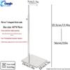Adjustable Stainless Steel Floor-Standing Bag Display Stand for Women's Bags