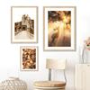 Autumn Deer Castle Fallen Leave Poster Pier Plant Forest Print Wall Art Pictures Canvas Painting For Living Room Home Decor