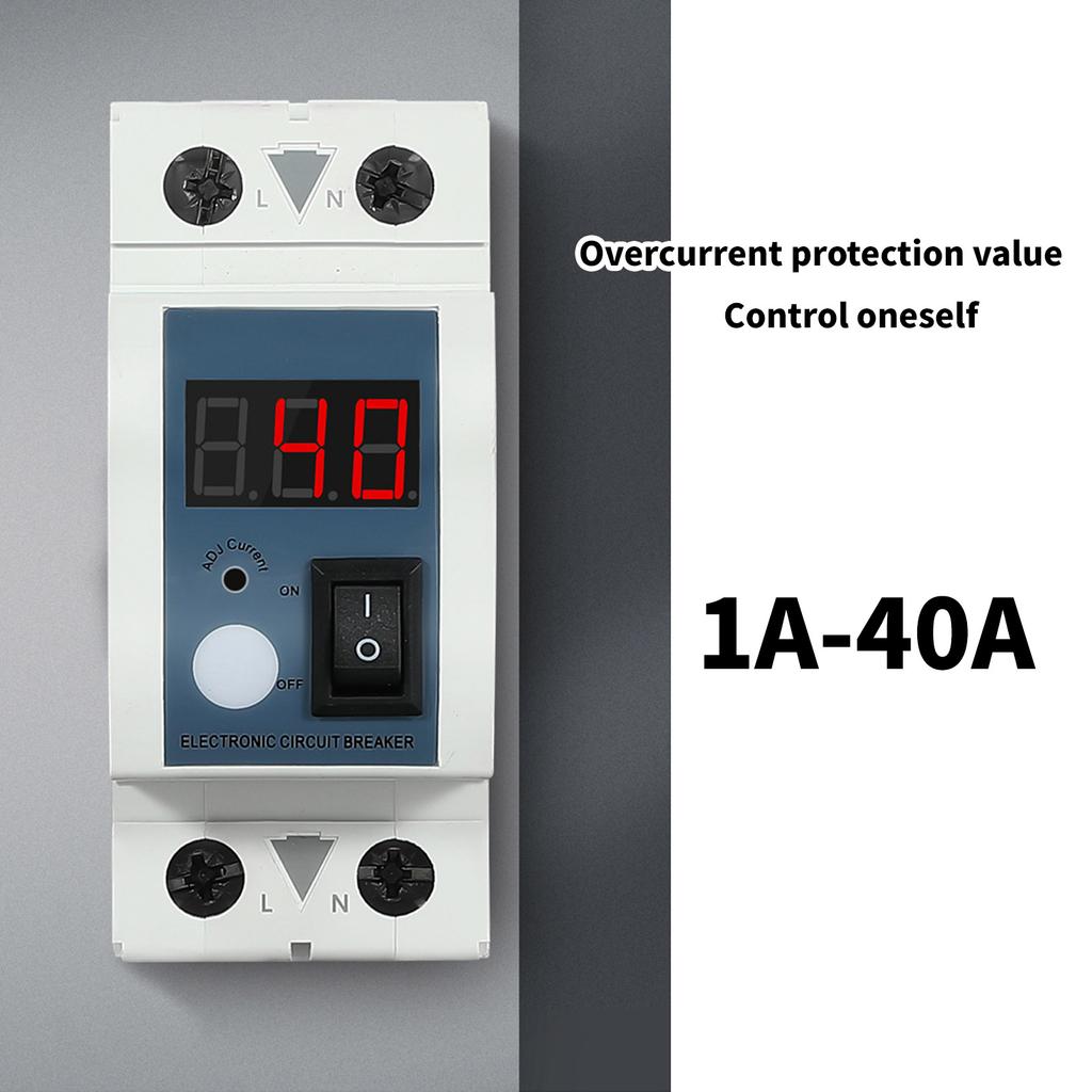 Adjustable Current Limiter 40A with LED Display & High Precision Control Current Limiting Switch for Circuit Protection