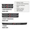 Car Interior Door Sill Strip Carbon Anti-Scratch Protector Sticker For Toyota Crown Land Cruiser RAV4 Camry Yaris Corolla Prius