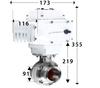 19-108mm Pipe 1.5" 2" -4" Tri Clamp 304 316L Stainless Steel Sanitary Butterfly Valve With Electric actuator For Home Brew