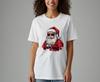 Cool Santa TShirt with Sunglasses Modern Christmas Apparel Funny Holiday Graphic Unique Unisex Gift Idea for Simple Style Tops