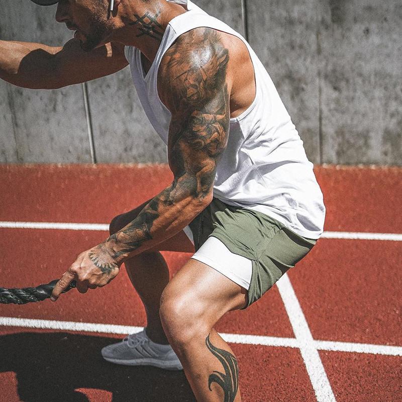 Men's Gym Fitness Bodybuilding Jogging Sport Shorts Casual Pants With Secure Pockets For Enhanced Convenience