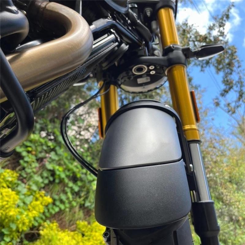 A03E-Motorcycle Front Fender Mudguard Extender Extension Fit For SCRAMBLER400X Scrambler 400 X 400X 2024-2025