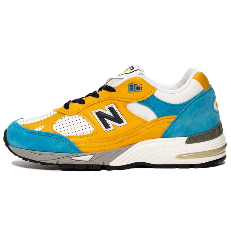 New Balance Sneakersnstuff X 991 Made In England 'Blue Yellow' Women's