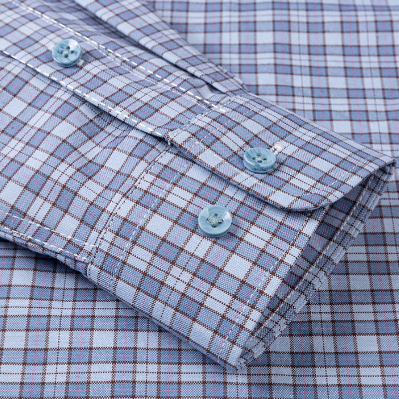 160KG Pasuje na 11XL 10XL Duży Wysoki Gorąca Sprzedaż Oxford 100% Bawełna Męska Koszula Długi Rękaw Plus Size Biznesowa Casual Trwała Koszula do Pracy