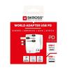 Adaptateur de voyage - skross - pro light - 2 usb - universel - 200 destinations