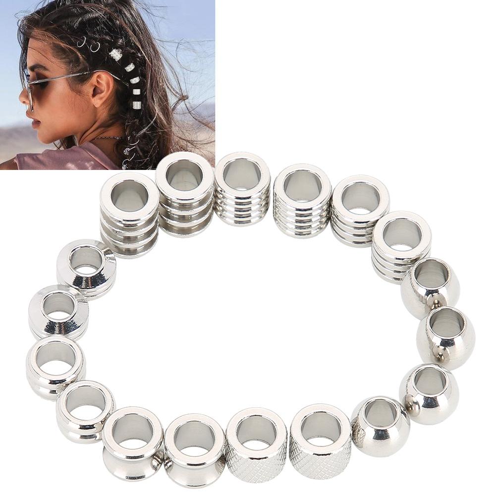 Dreadlocks Stainless Steel Hair Rings Hair Clips Jewelry Decoration Braids Accessories